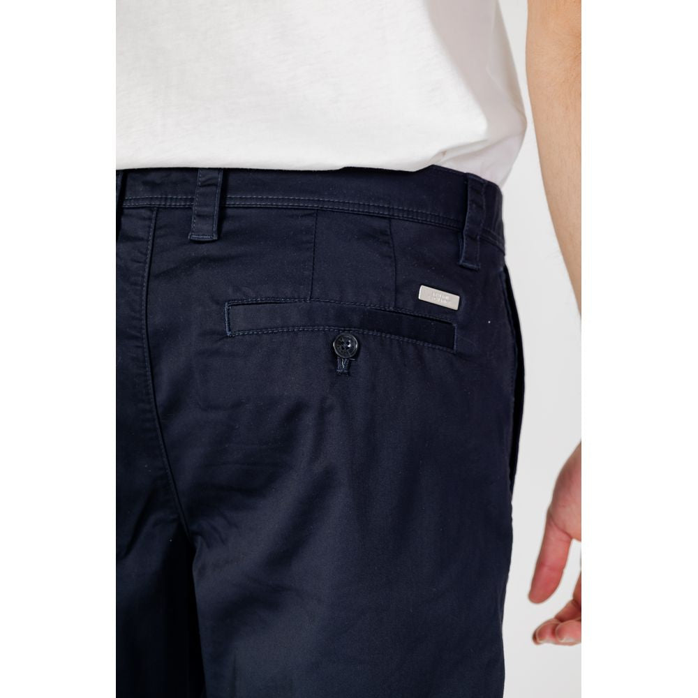 Armani Exchange Blue Cotton Bermuda Armani Exchange