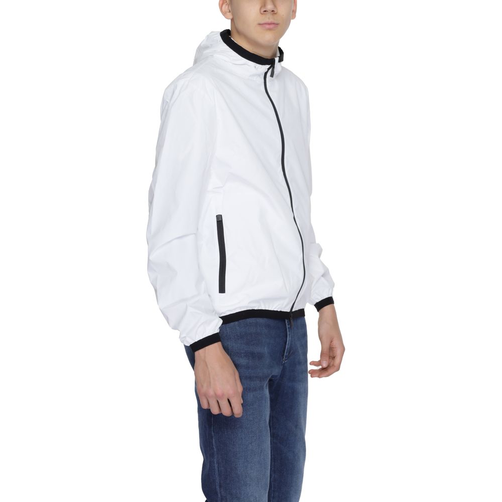 Suns White Polyester Jackets & Coat Suns