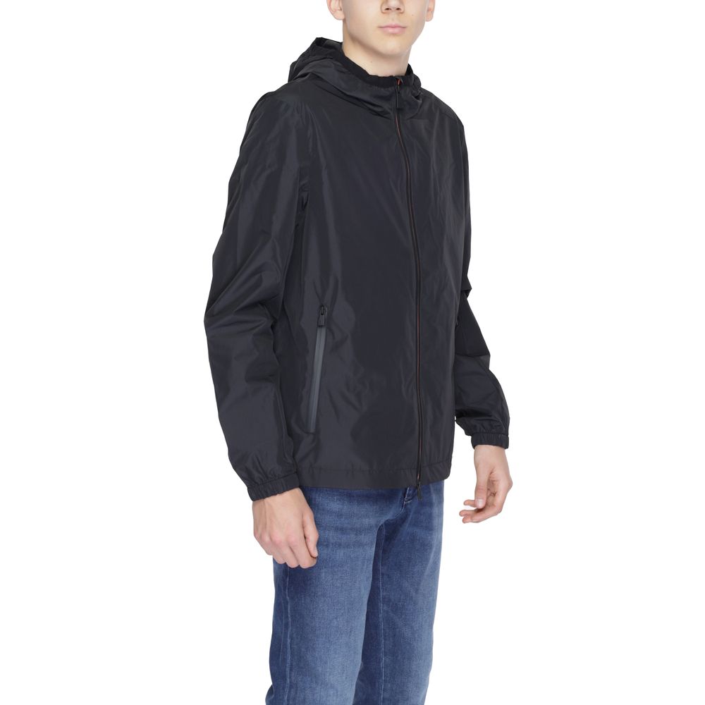Suns Black Polyester Jackets & Coat Suns