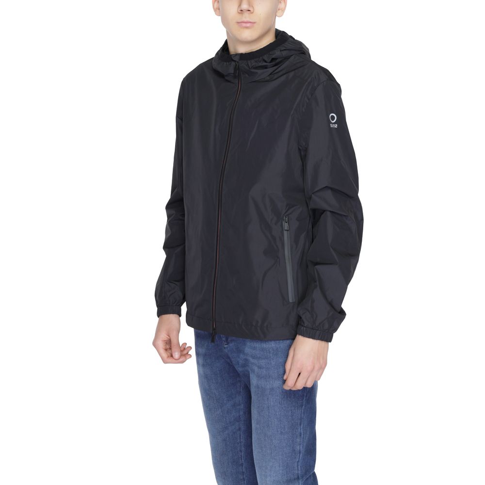 Suns Black Polyester Jackets & Coat Suns