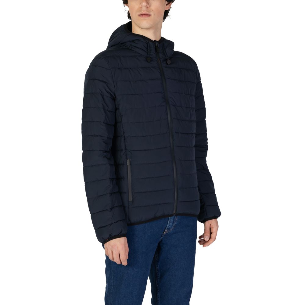 Suns Blue Polyester Jackets & Coat Suns
