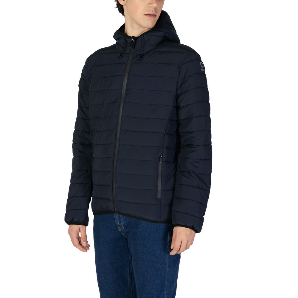 Suns Blue Polyester Jackets & Coat Suns