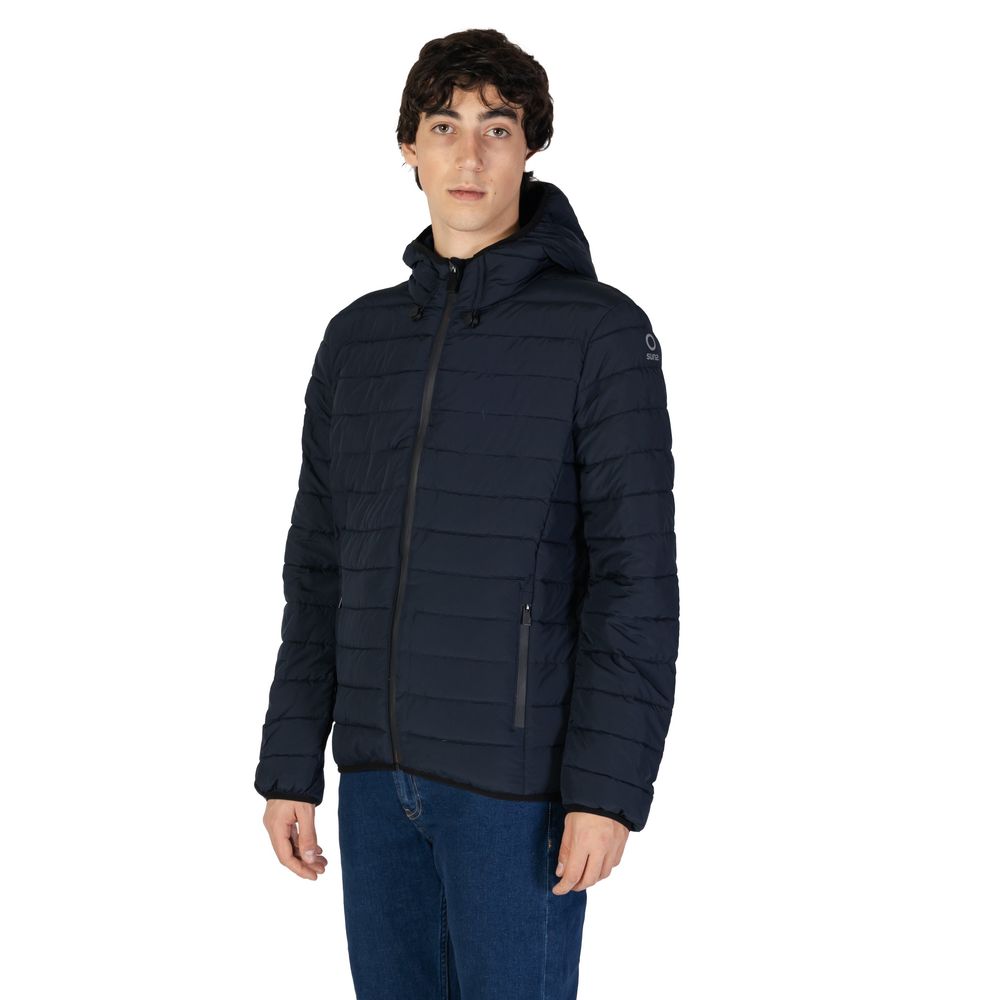 Suns Blue Polyester Jackets & Coat Suns
