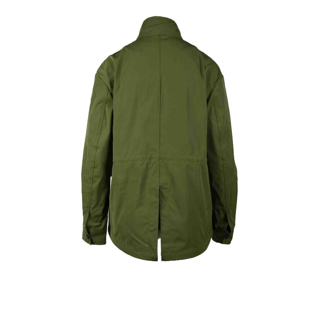 Love Moschino Green Polyester Jackets & Coat Love Moschino