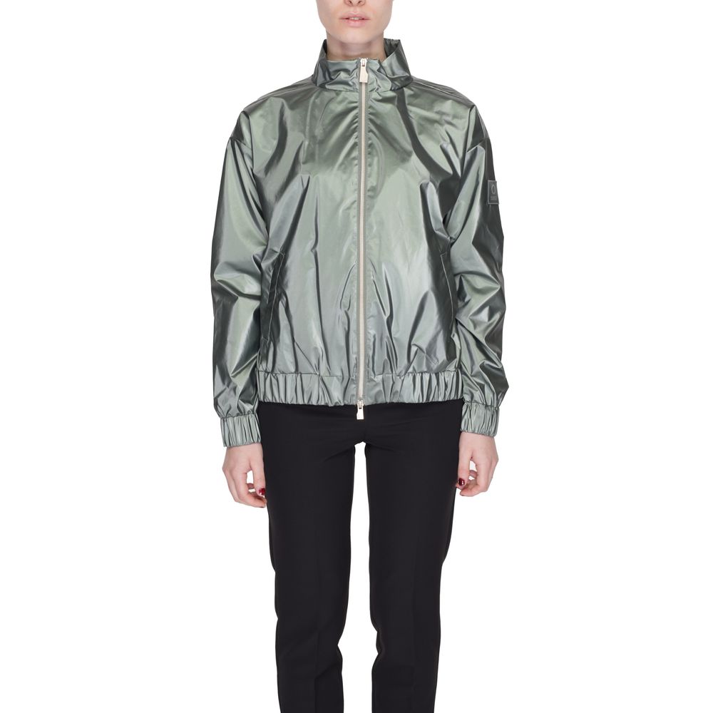 Suns Green Polyester Jackets & Coat Suns