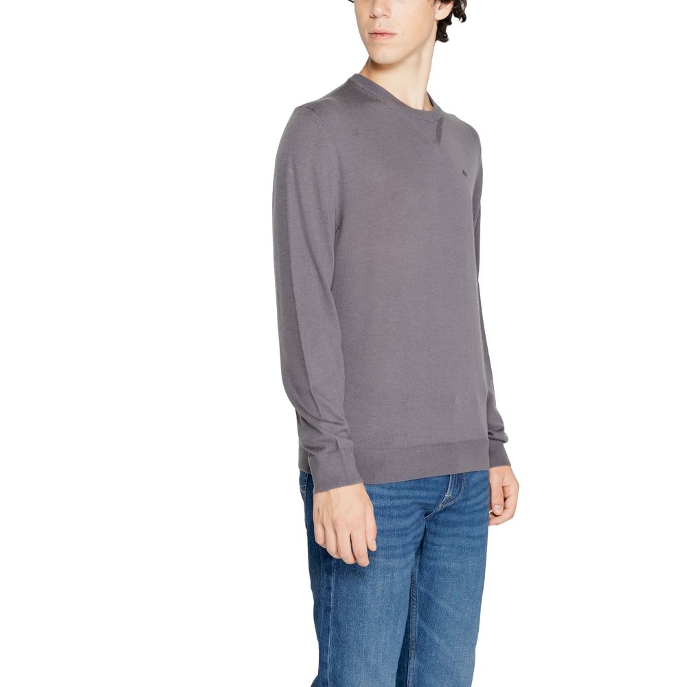 Armani Exchange Gray Wool Sweater Armani Exchange