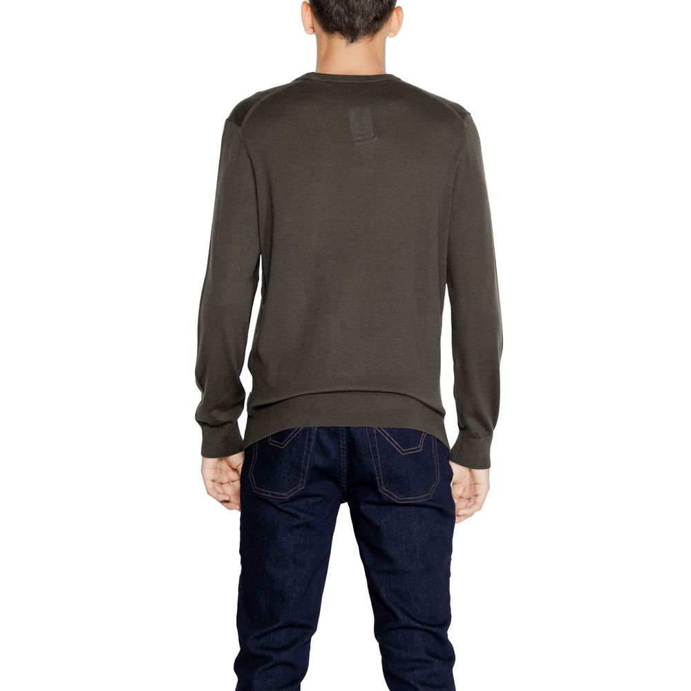 Armani Exchange Green Wool Sweater Armani Exchange