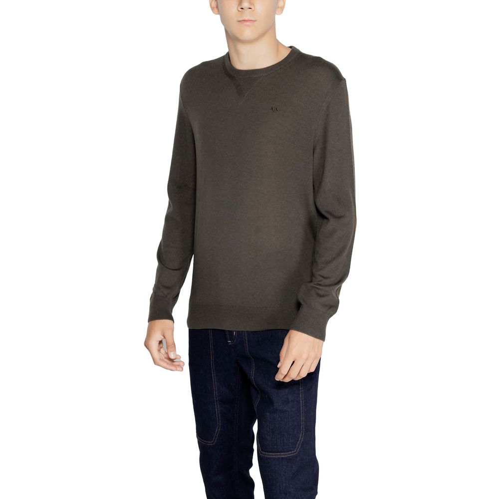 Armani Exchange Green Wool Sweater Armani Exchange