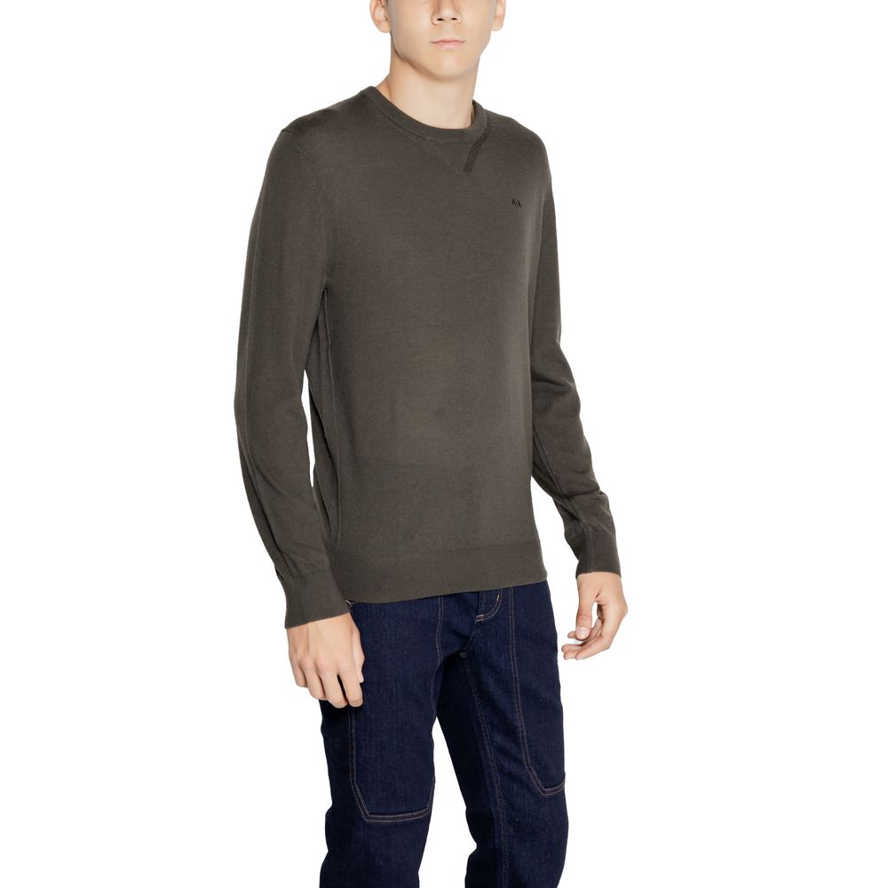 Armani Exchange Green Wool Sweater Armani Exchange