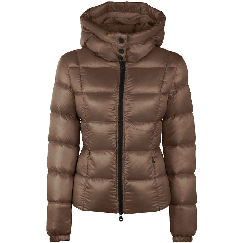 Refrigiwear Brown Nylon Jackets & Coat Refrigiwear
