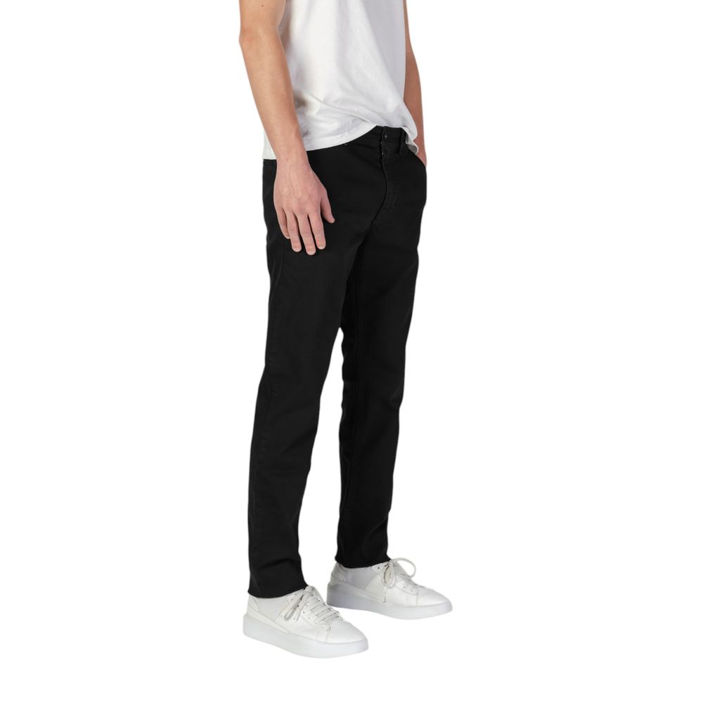 Hugo Boss Black Cotton Skinny Pant Hugo Boss