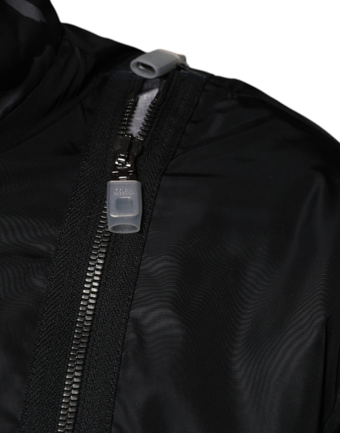 Dolce & Gabbana Black Nylon Full Zip Men Bomber Jacket Dolce & Gabbana