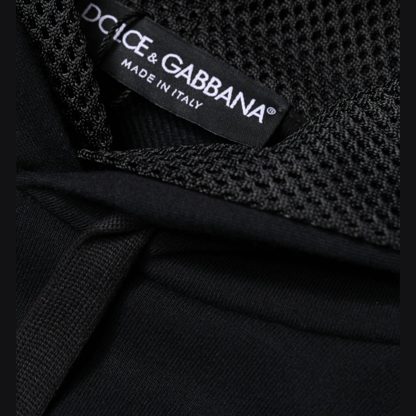 Dolce & Gabbana Black Hooded Pullover Men Sweatshirt Sweater