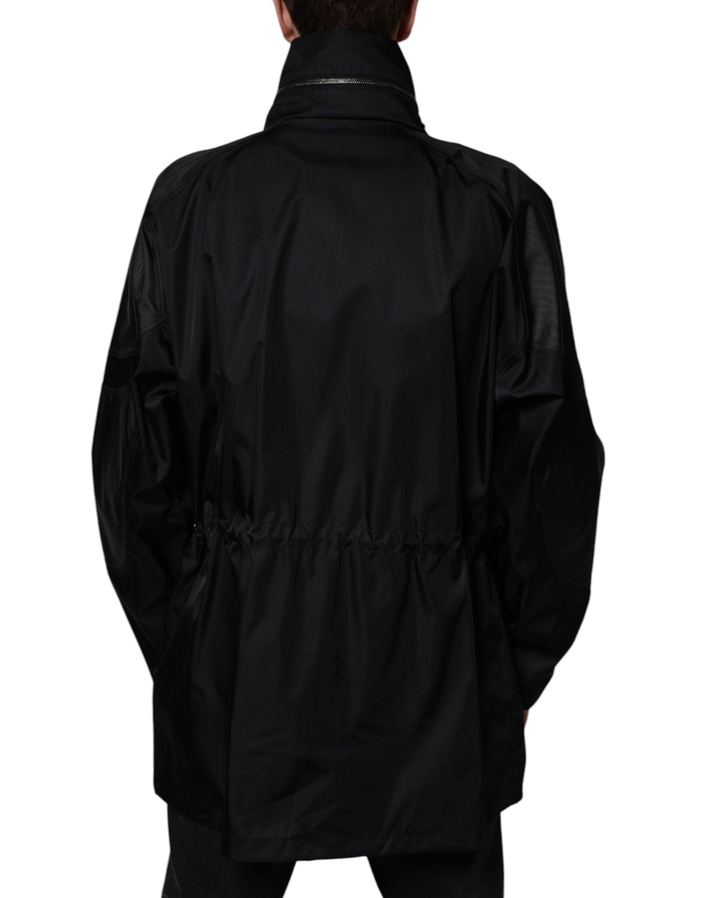 Dolce & Gabbana Black Nylon Winter Men Parka Coat Jacket Dolce & Gabbana