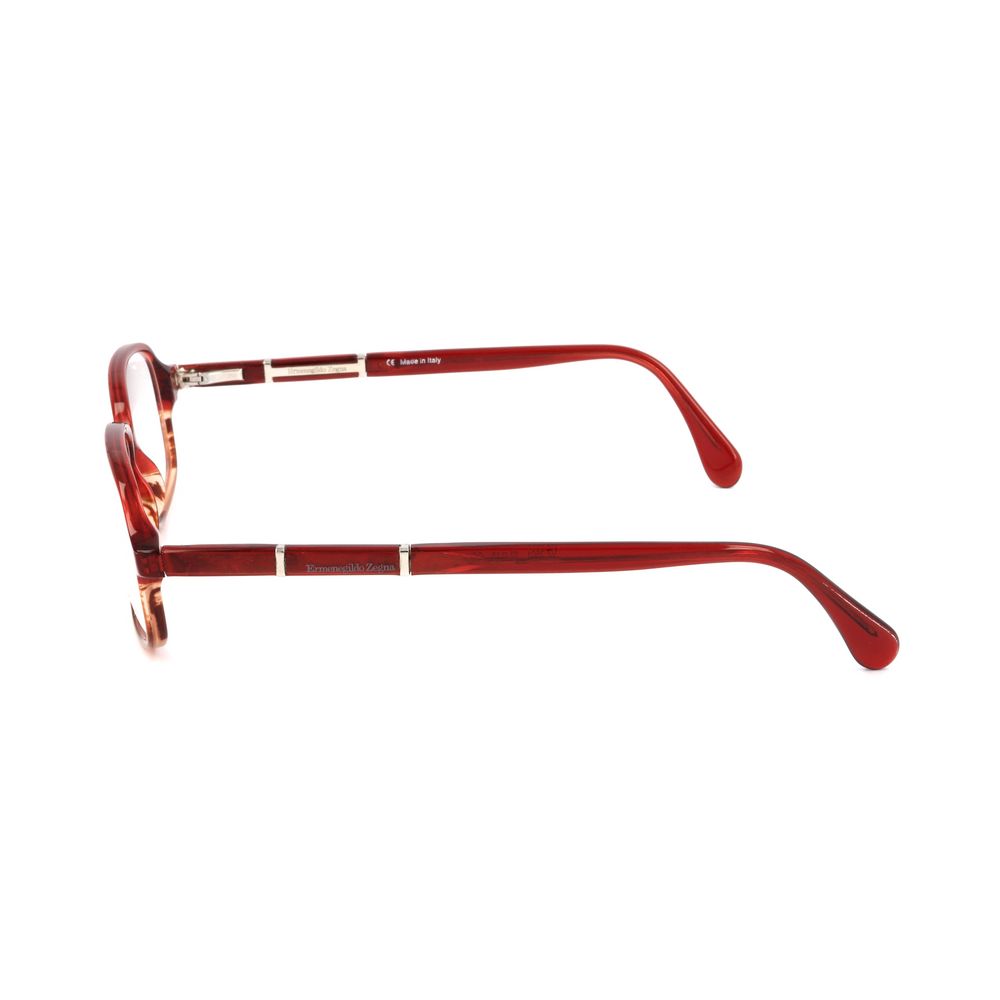 Ermenegildo Zegna Red Plastic Glasses Frames