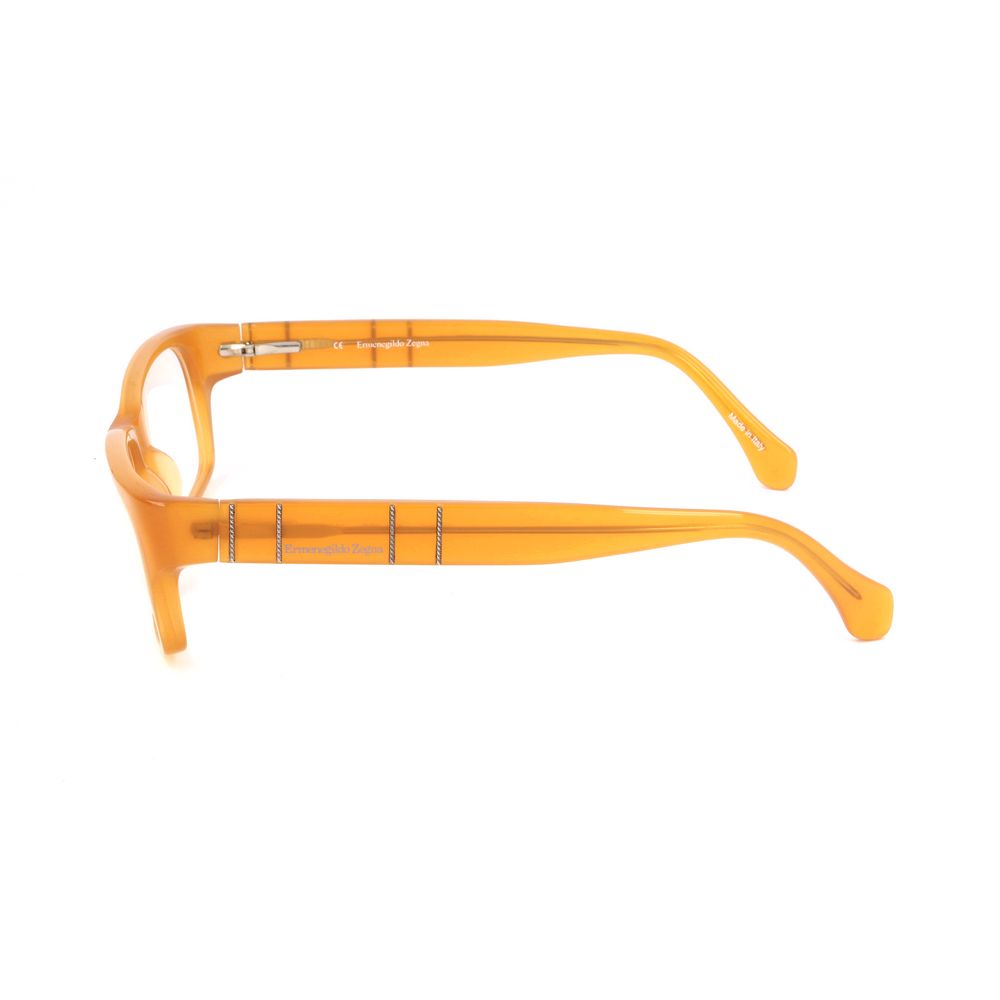 Ermenegildo Zegna Yellow Plastic Glasses Frames