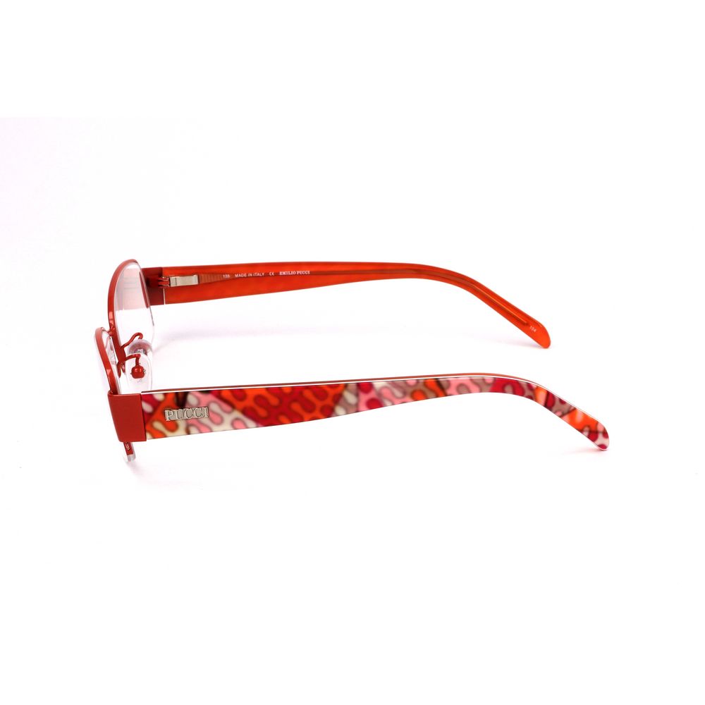 Emilio Pucci Orange Metal Glasses Frames