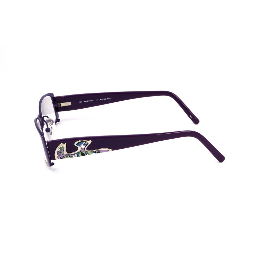 Emilio Pucci Purple Metal Glasses Frames