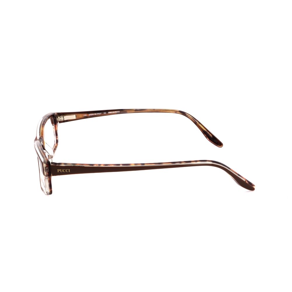 Emilio Pucci Brown Plastic Glasses Frames