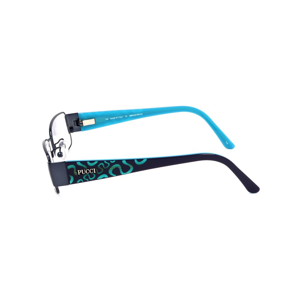 Emilio Pucci Blue Metal Glasses Frames