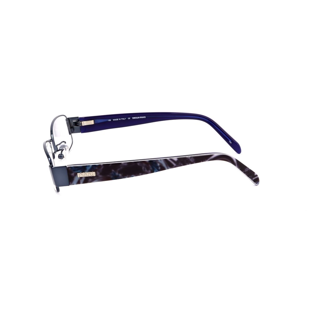 Emilio Pucci Blue Metal Glasses Frames