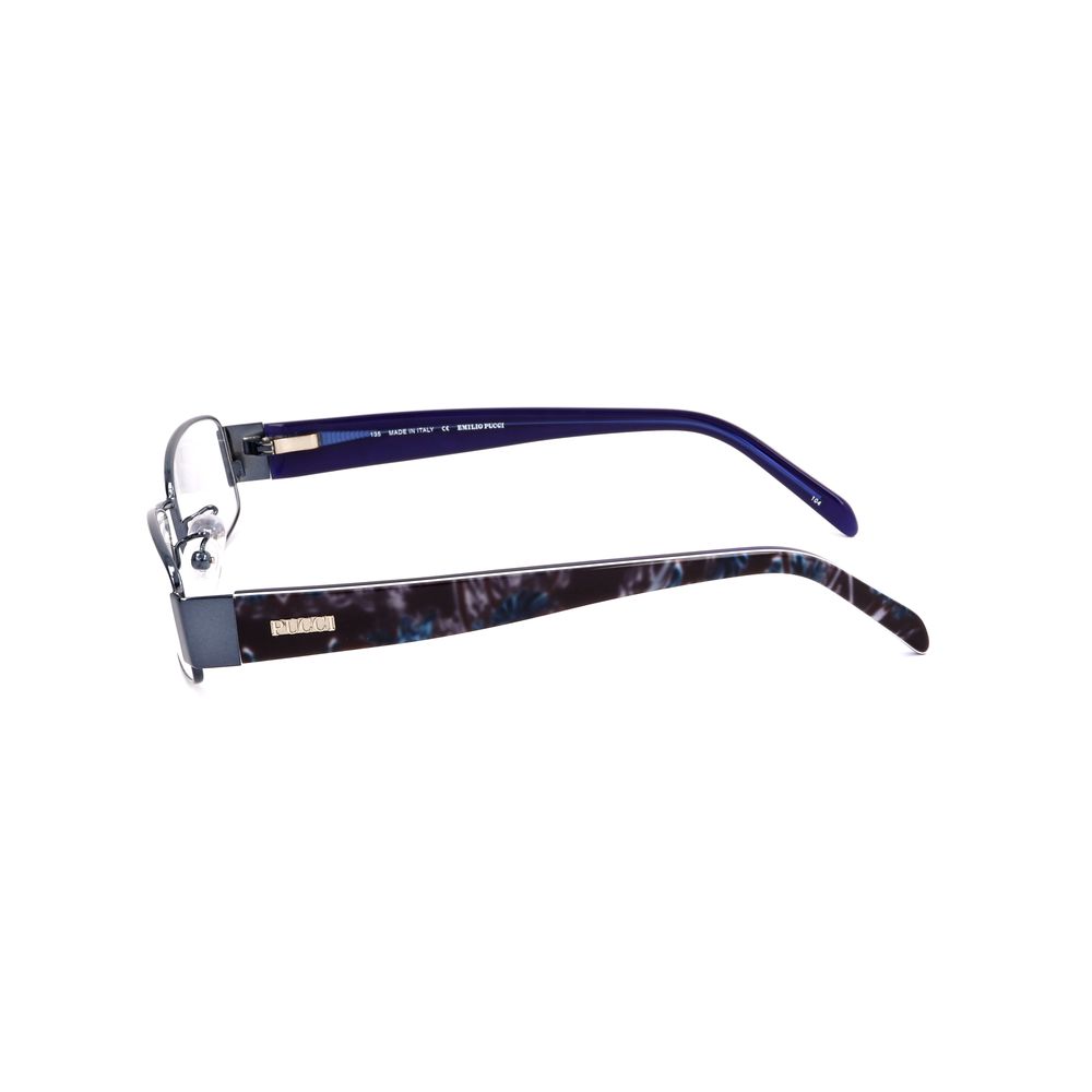 Emilio Pucci Blue Metal Glasses Frames