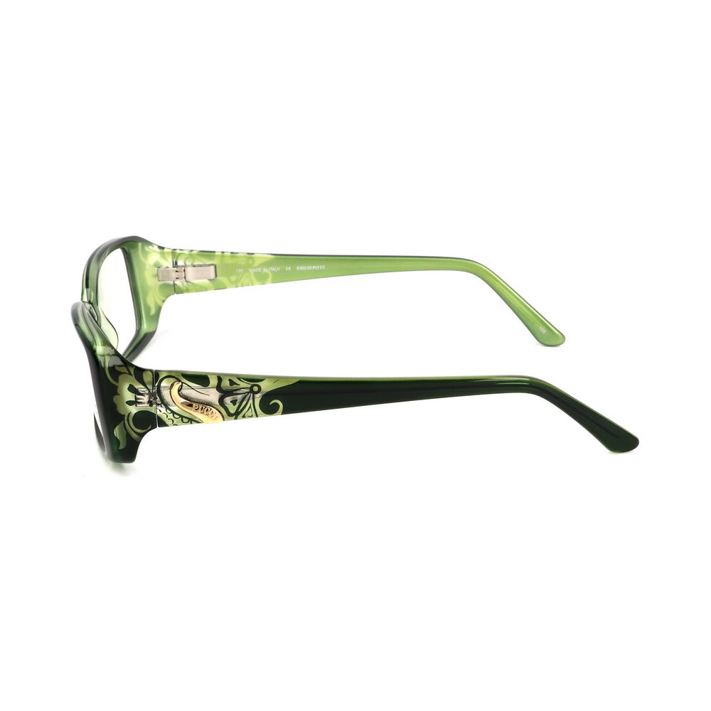 Emilio Pucci Green Plastic Glasses Frames
