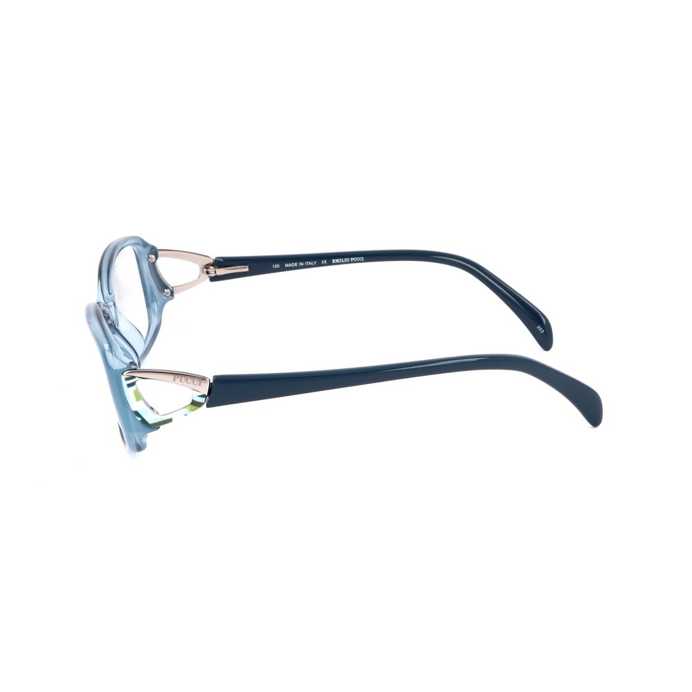 Emilio Pucci Blue Plastic Glasses Frames