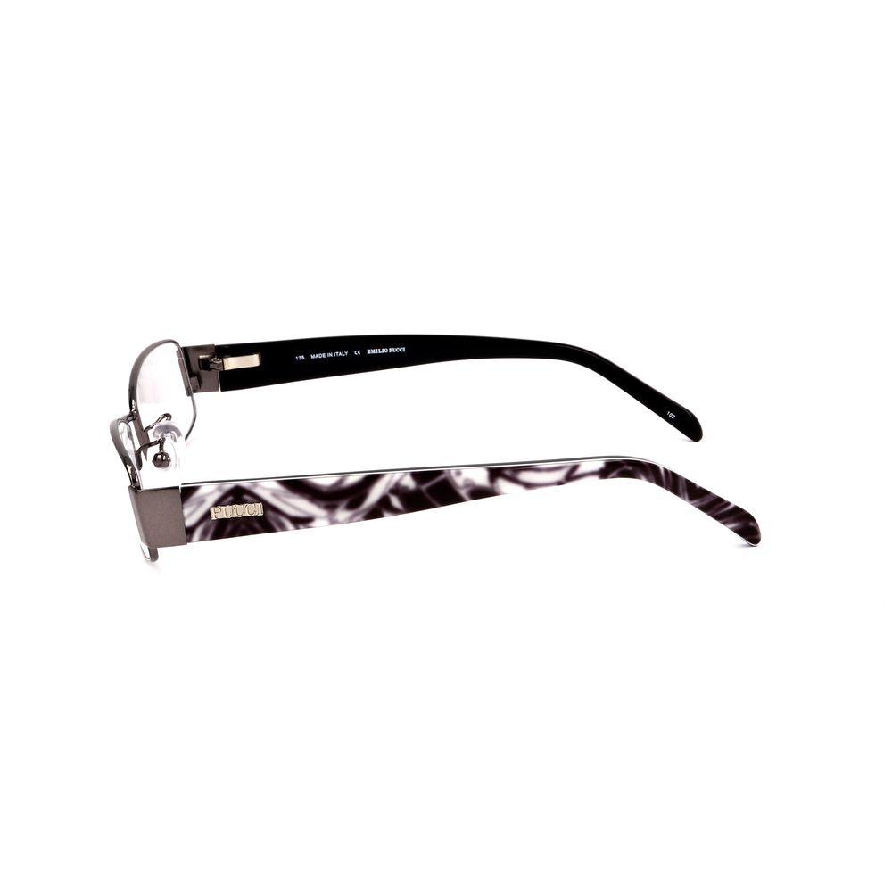 Emilio Pucci Gray Metal Glasses Frames