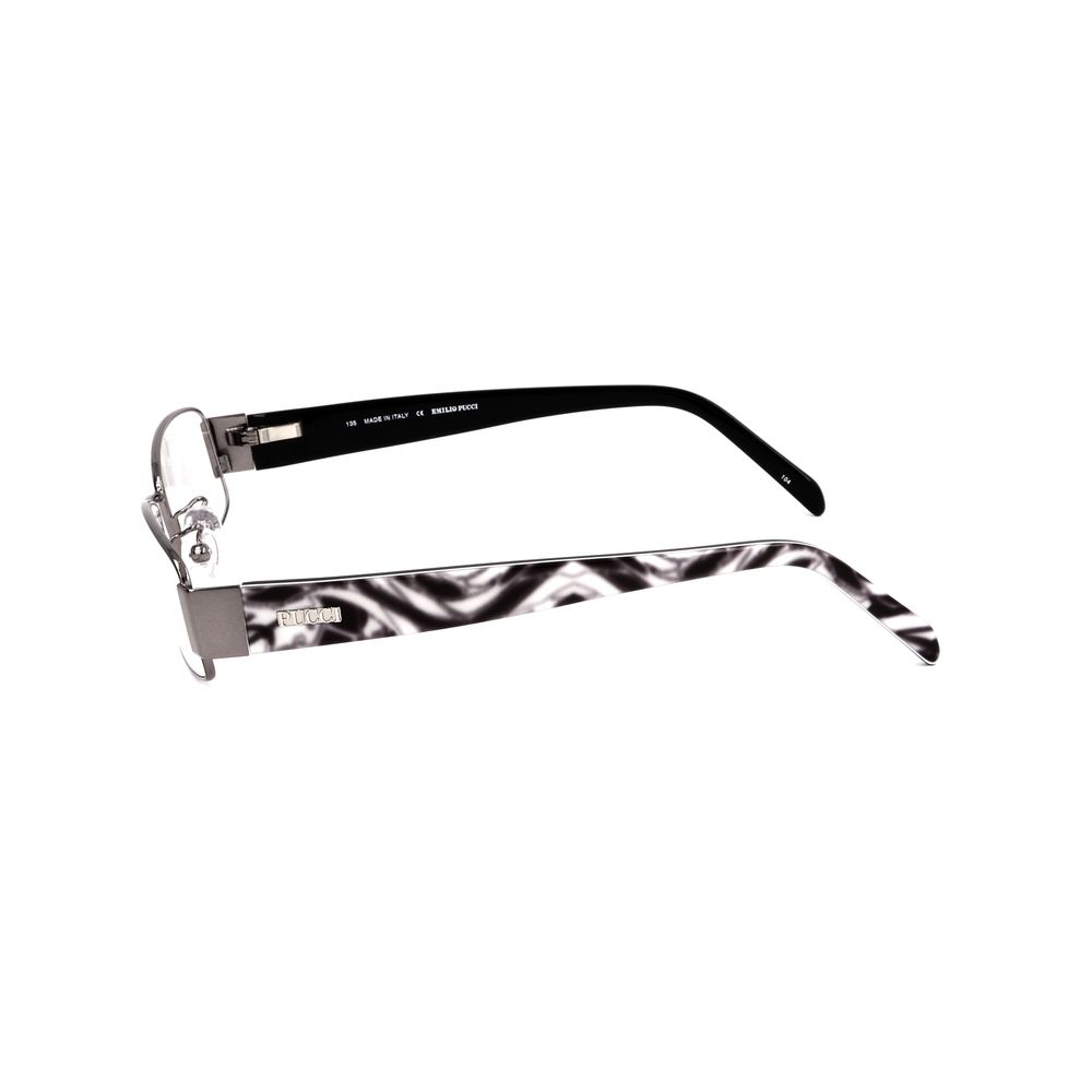 Emilio Pucci Gray Metal Glasses Frames