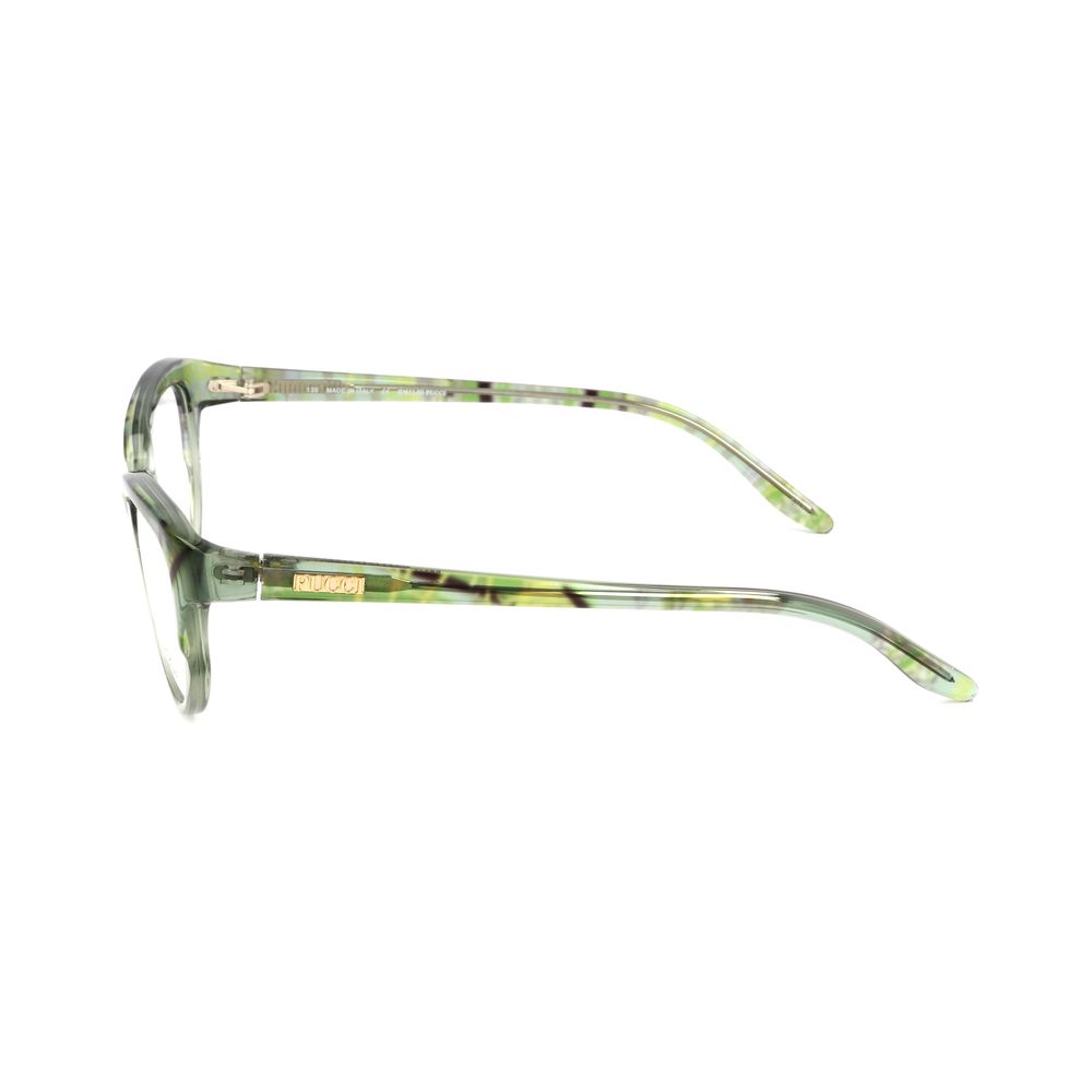 Emilio Pucci Green Plastic Glasses Frames
