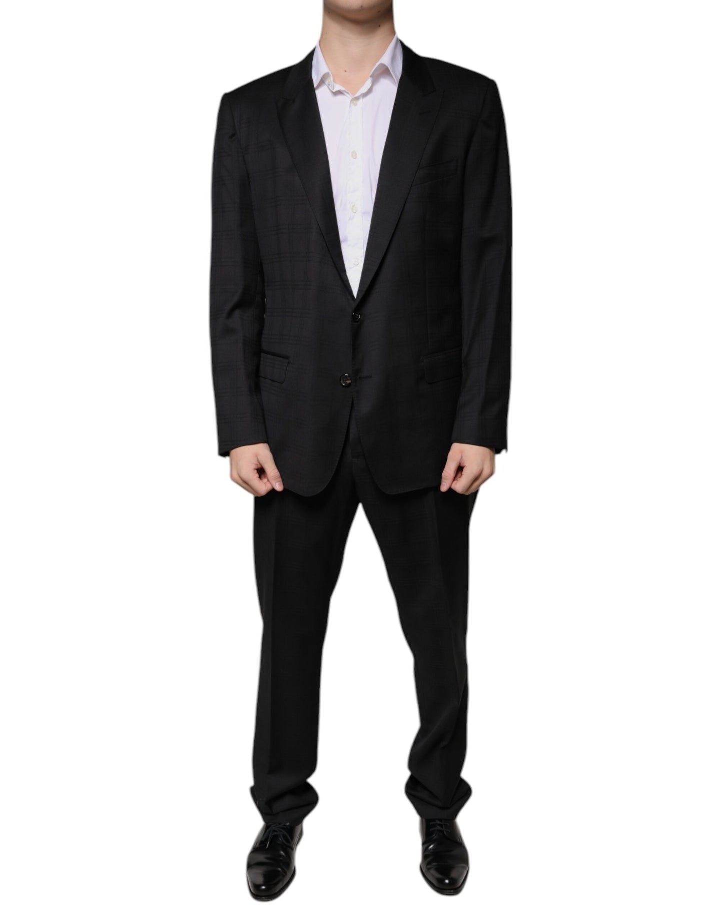 Dolce & Gabbana Black Wool Single Breasted Formal Suit Dolce & Gabbana