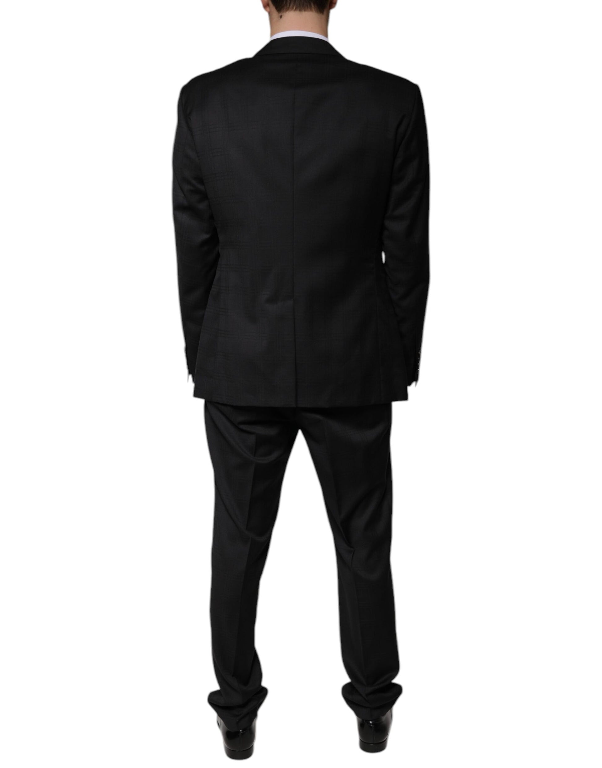 Dolce & Gabbana Black Wool Single Breasted Formal Suit Dolce & Gabbana