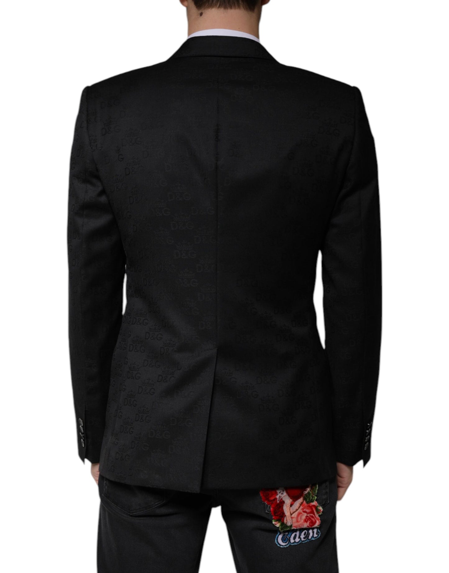 Dolce & Gabbana Black Wool Single Breasted Formal Blazer Dolce & Gabbana