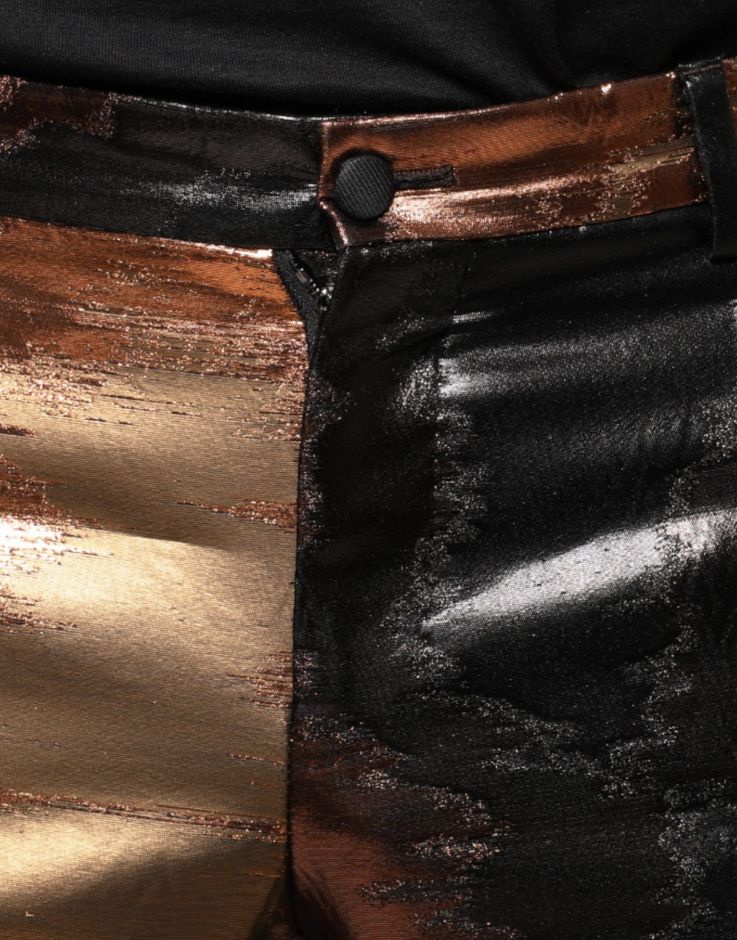 Dolce & Gabbana Multicolor Jacquard Skinny Men Pants Dolce & Gabbana