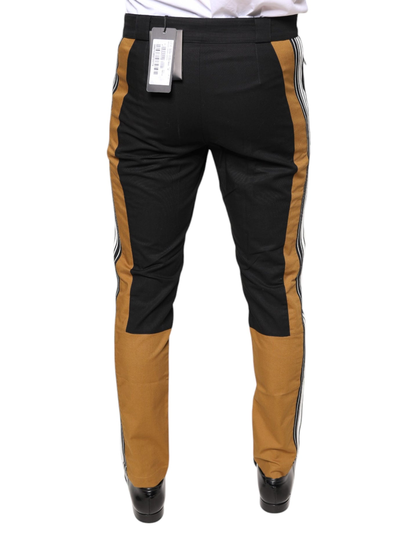 Dolce & Gabbana Multicolor Stripe Skinny Cotton Pants Dolce & Gabbana