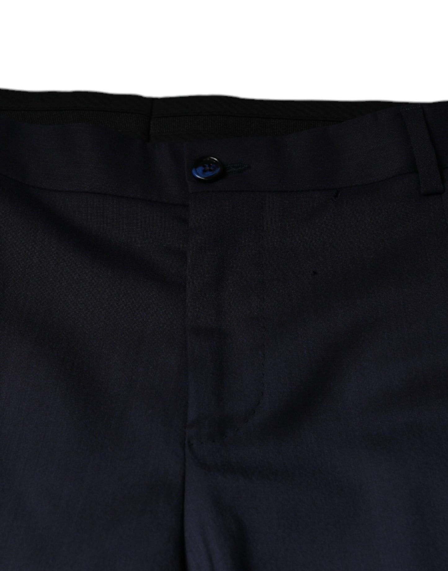 Dolce & Gabbana Blue Wool Skinny Formal Dress Pants Dolce & Gabbana