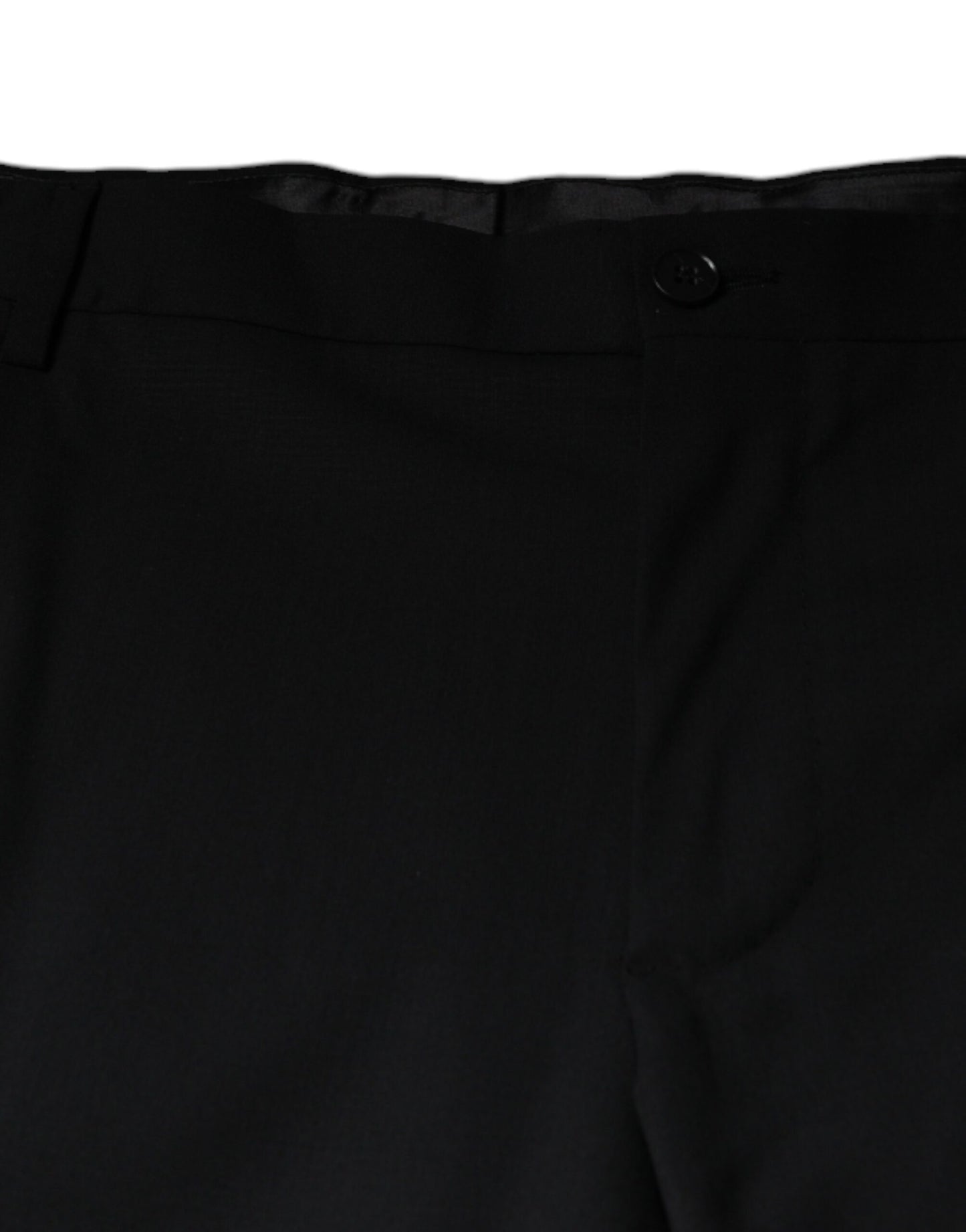 Dolce & Gabbana Black Wool Men Formal Dress Pants Dolce & Gabbana