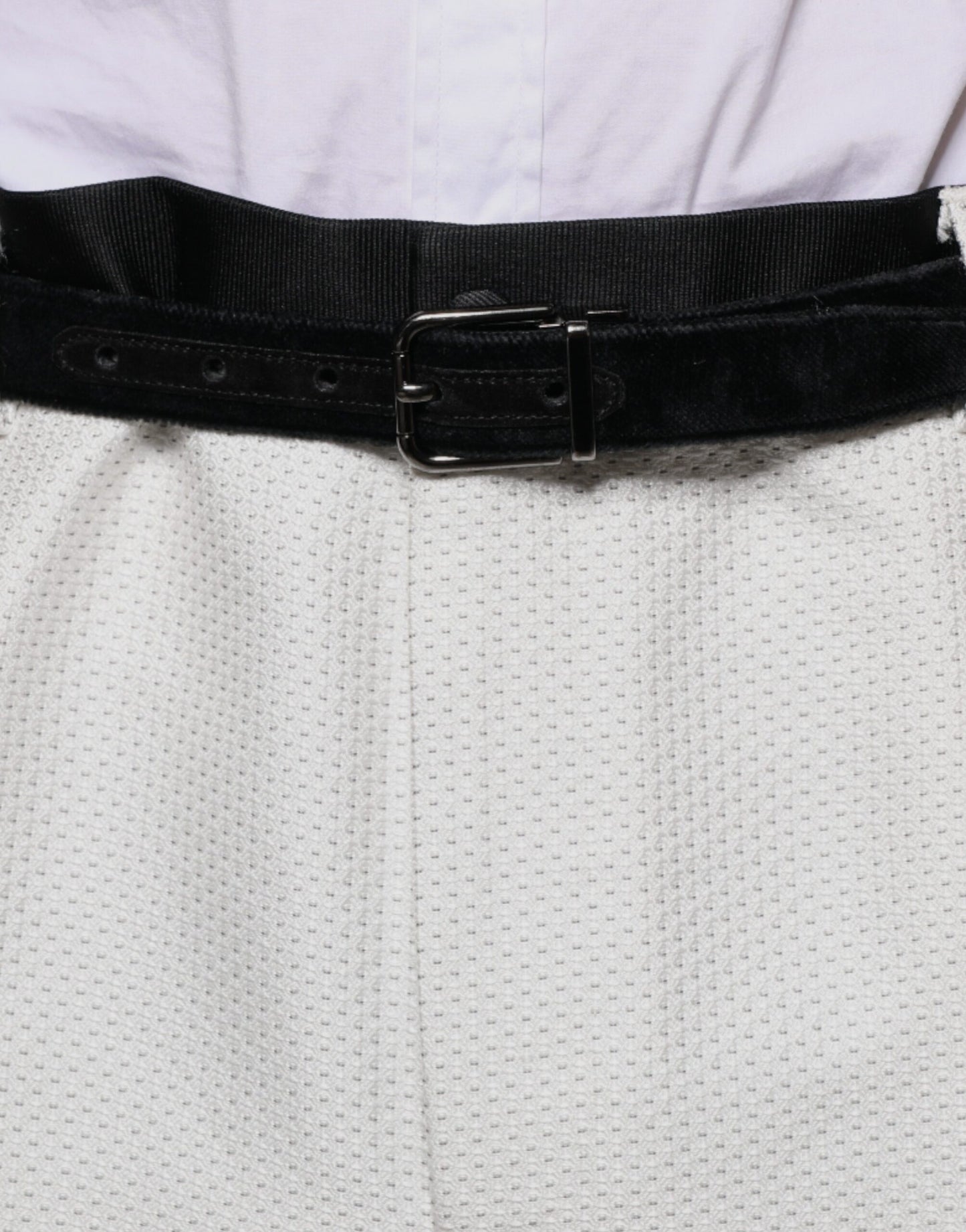 Dolce & Gabbana White Polyester Formal Dress Pants Dolce & Gabbana