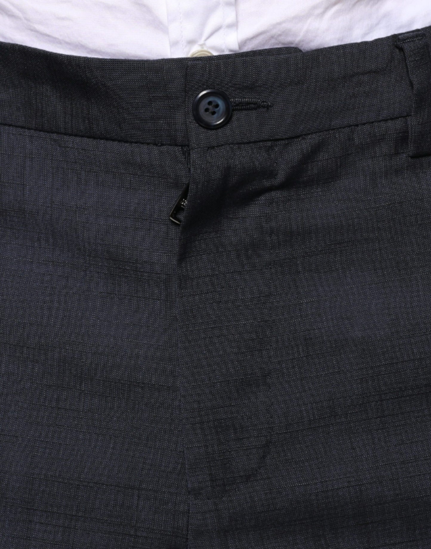Dolce & Gabbana Black Cotton Wool Formal Dress Pants Dolce & Gabbana