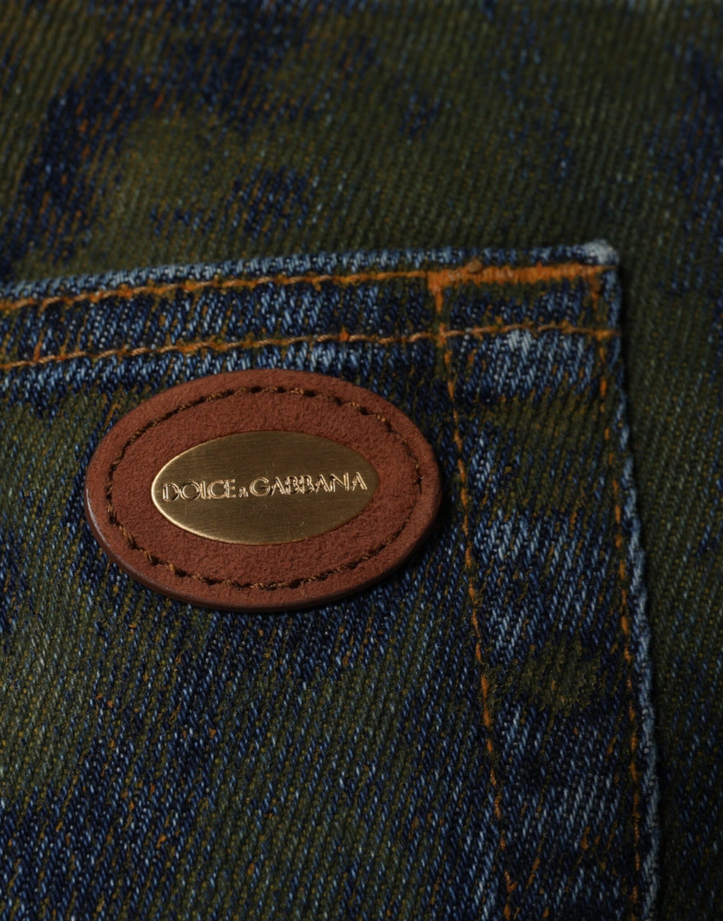 Dolce & Gabbana Blue Cotton Dye Slim Fit Men Denim Jeans Dolce & Gabbana