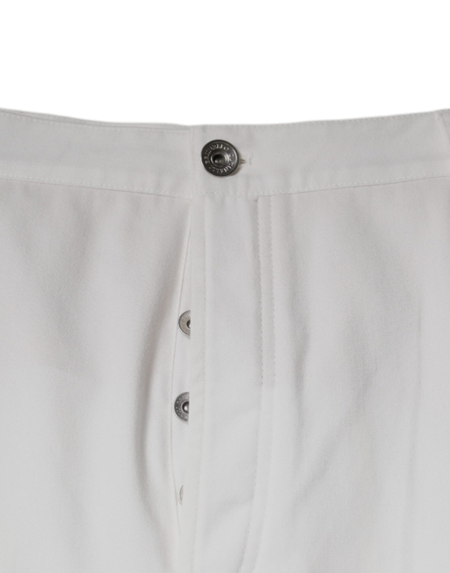 Brunello Cucinelli White Cotton Men Dress Tapered Pants Brunello Cucinelli