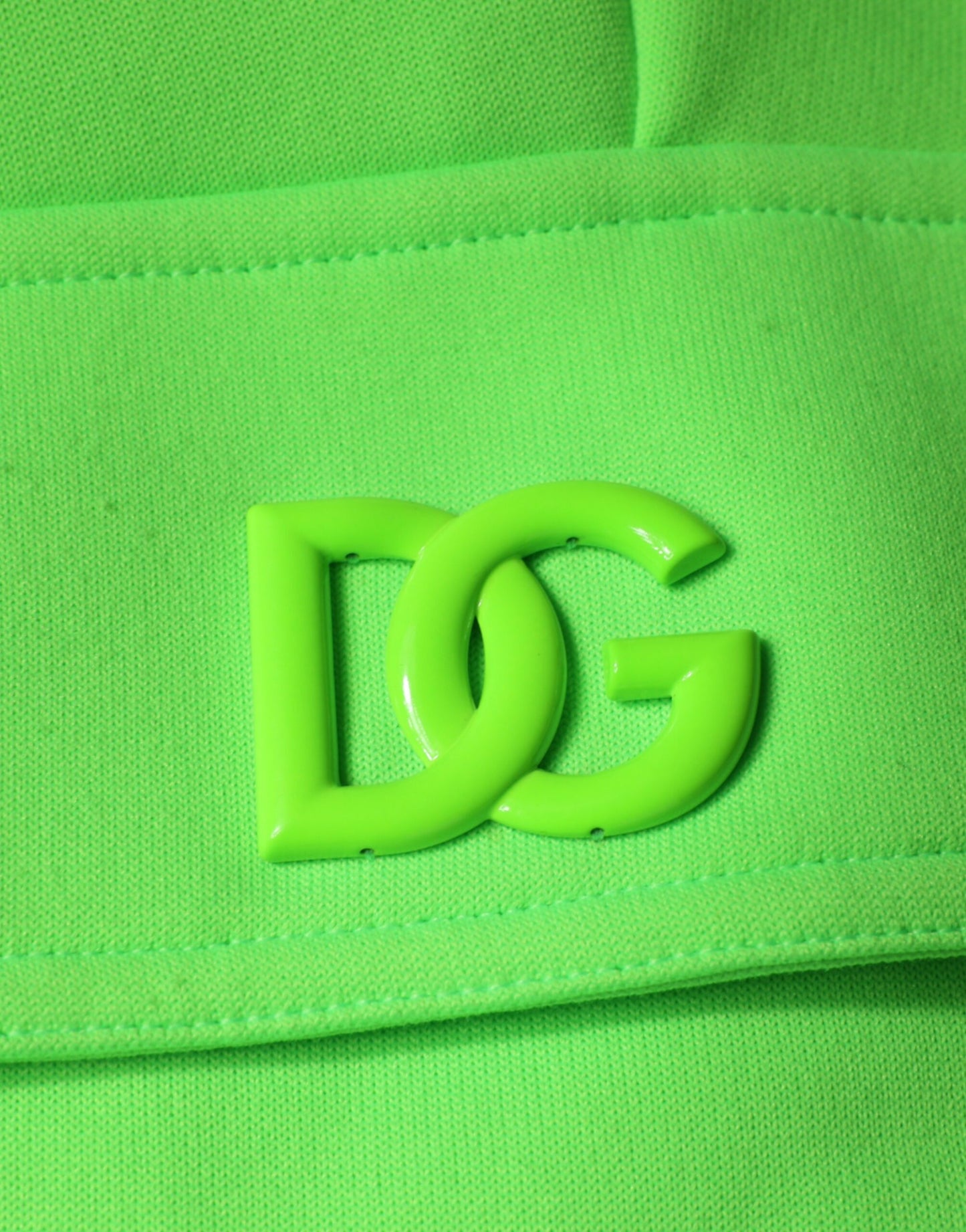 Dolce & Gabbana Neon Green Polyester Cargo Jogger Sweatpants Pants Dolce & Gabbana