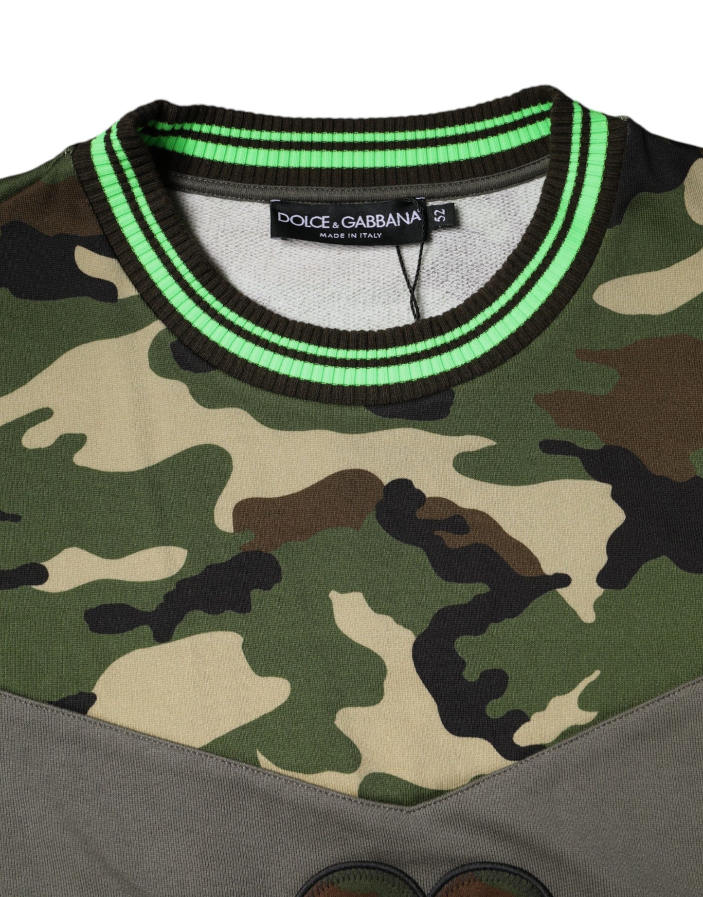 Dolce & Gabbana Multicolor Camouflage Sweatshirt Sweater Dolce & Gabbana