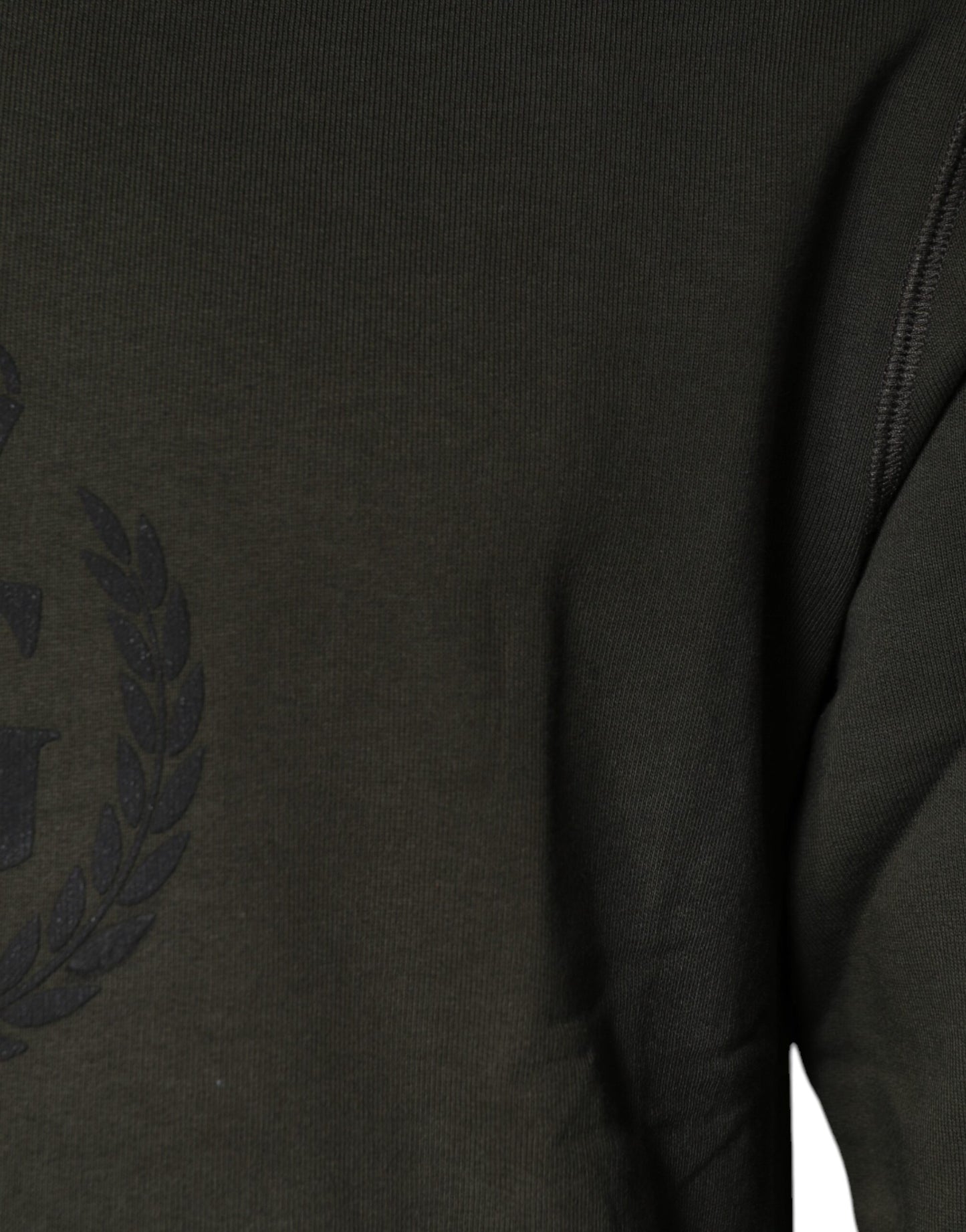 Dolce & Gabbana Army Green Crown Cotton Sweatshirt Sweater Dolce & Gabbana