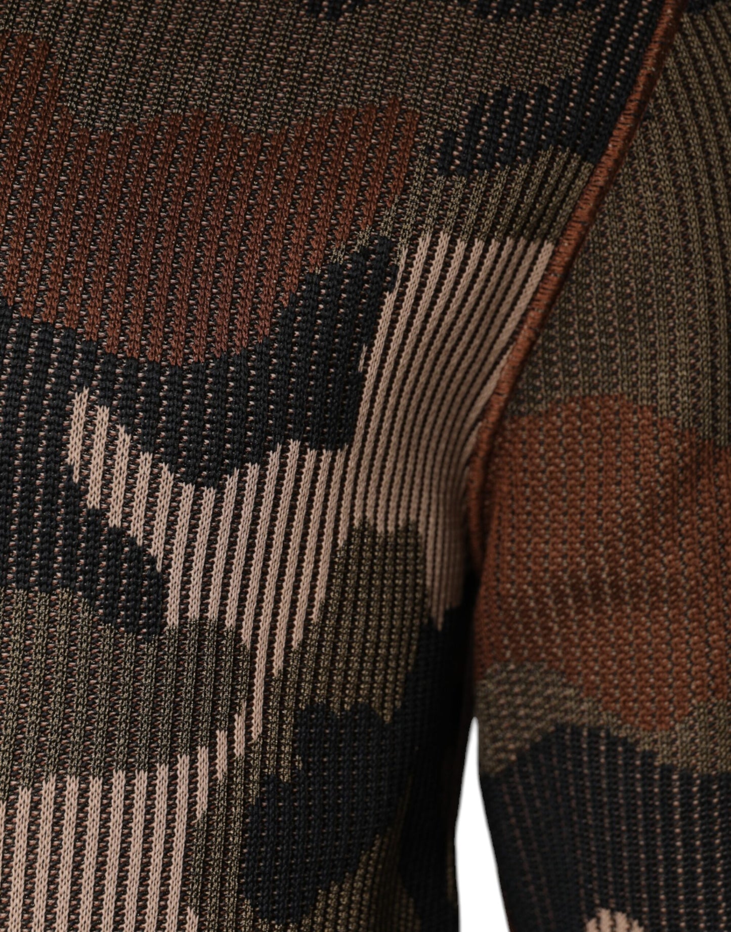 Dolce & Gabbana Multicolor Camouflage Men Pullover Sweater Dolce & Gabbana
