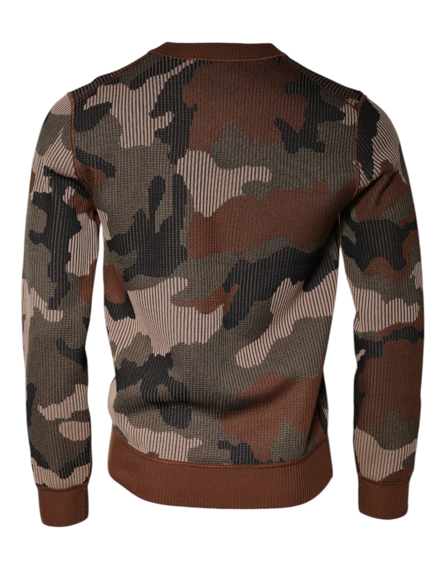 Dolce & Gabbana Multicolor Camouflage Men Pullover Sweater Dolce & Gabbana