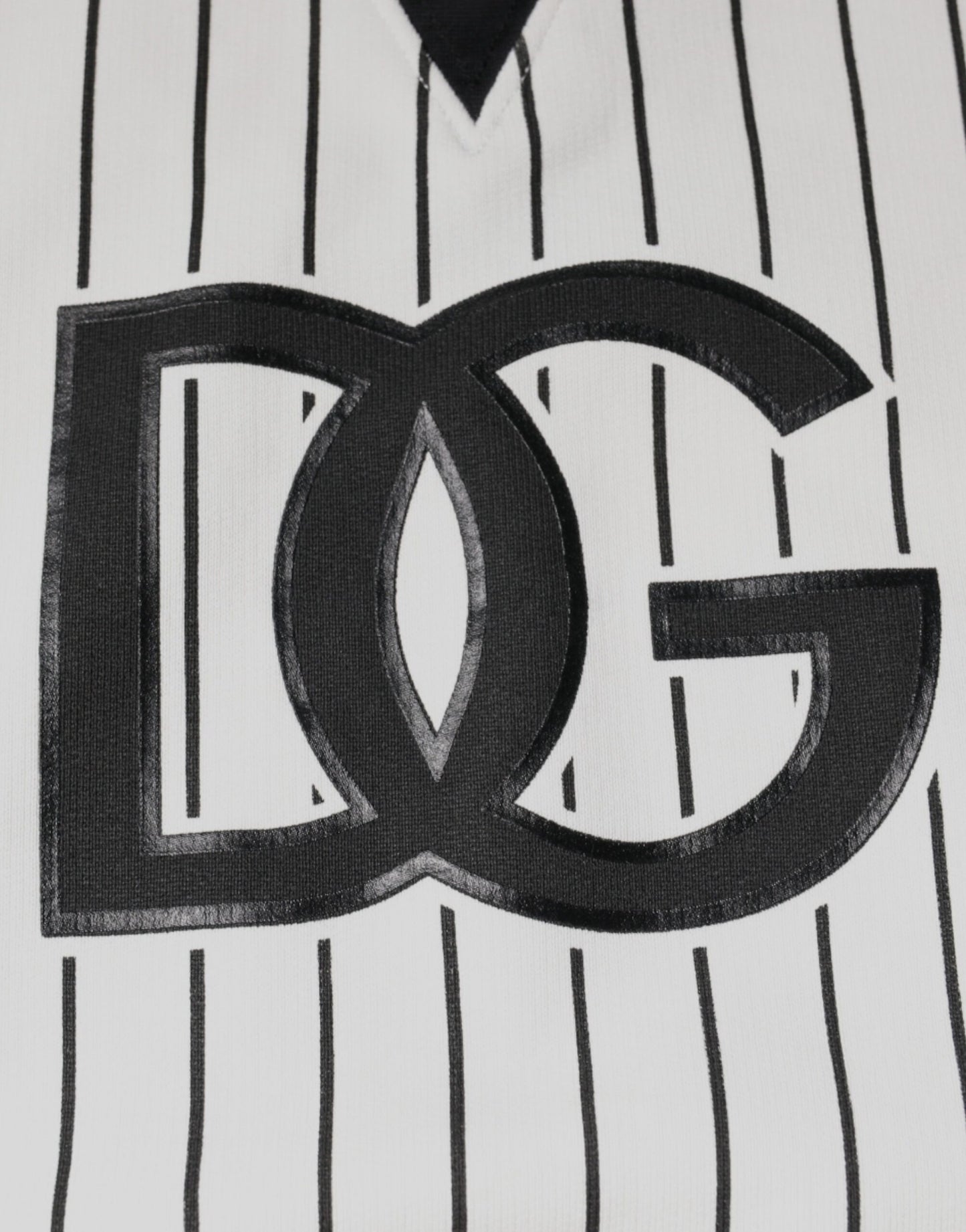 Dolce & Gabbana Black White Stripes Logo Sweatshirt Sweater Dolce & Gabbana