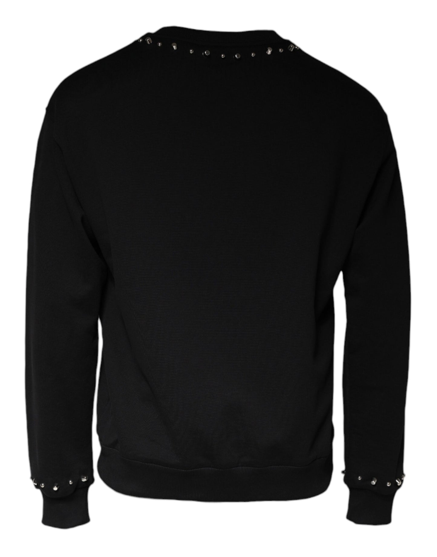 Dolce & Gabbana Black Logo Stud Pullover Sweatshirt Sweater Dolce & Gabbana