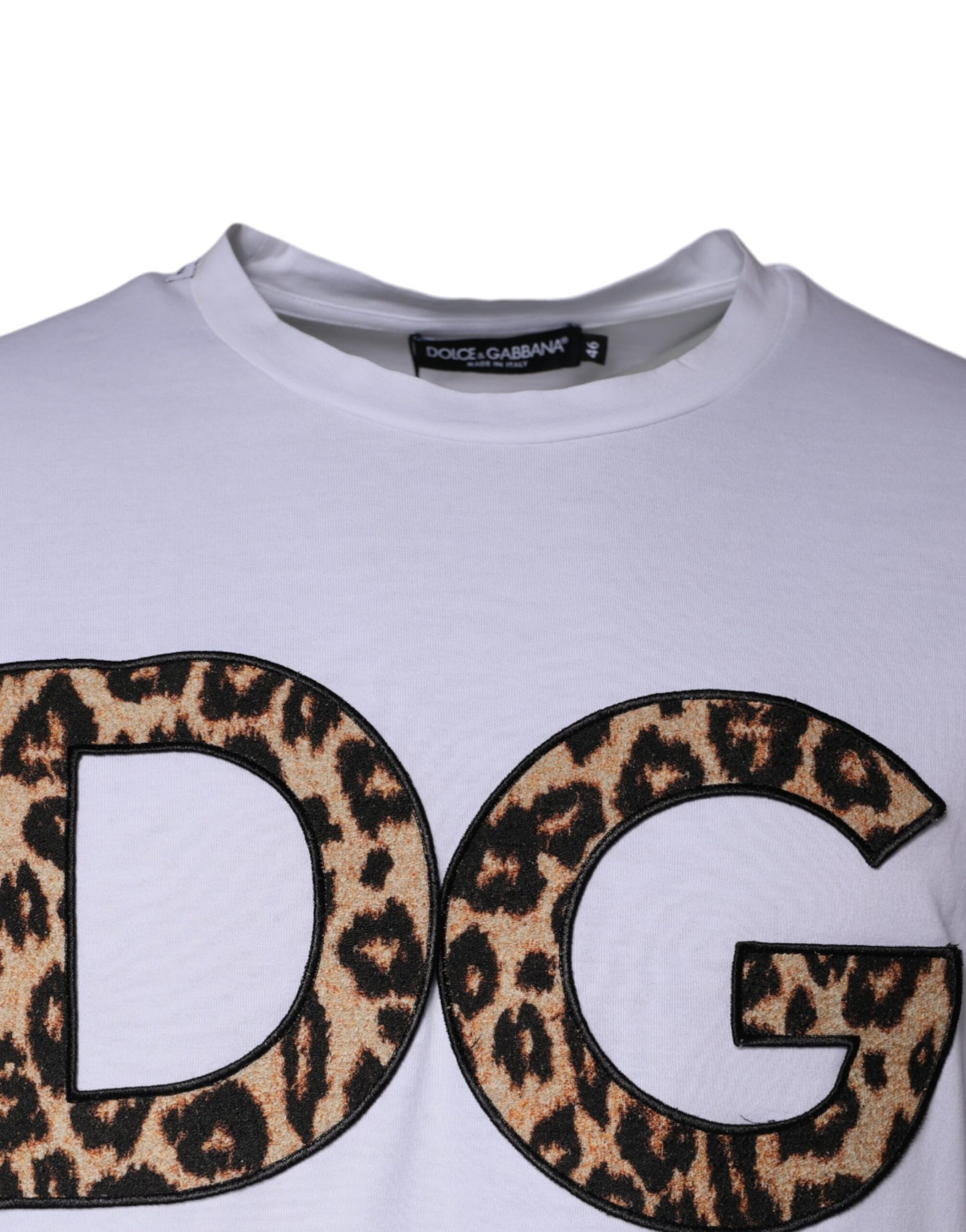 Dolce & Gabbana White DG Logo Cotton Shorts Sleeves T-shirt Dolce & Gabbana